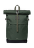 Sac à dos 23l en nylon recyclé | vert "icon rolltop backpack m - dawn green with dark brown leather" - Sandqvist